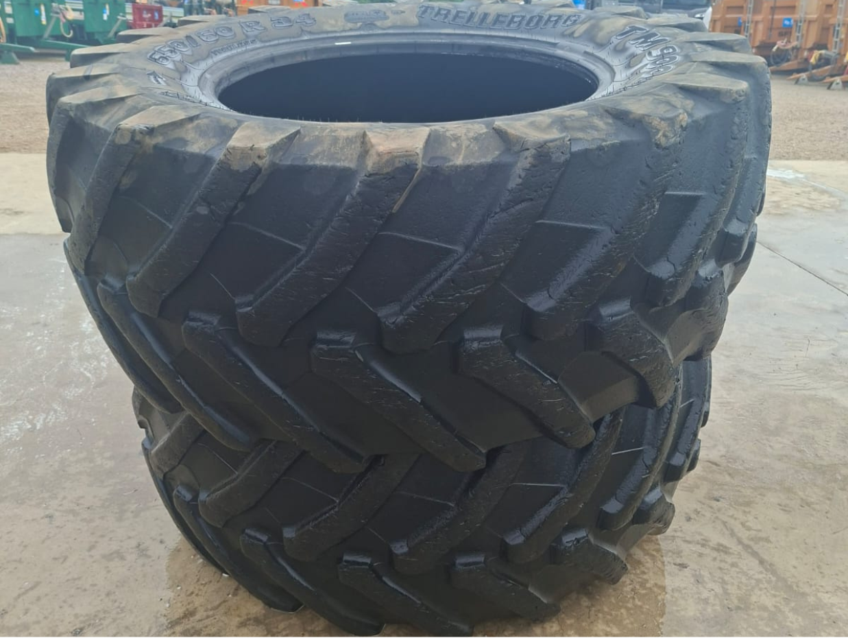 650-60 R34 tyres stacked on top of each other