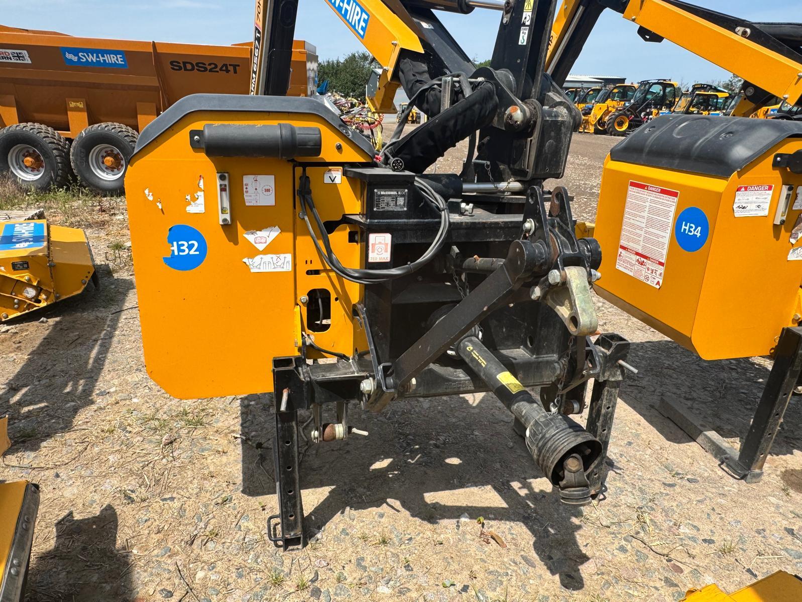 McConnel PA6567T hedgecutter in a yard
