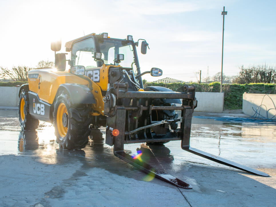 2023 525-60 Agri Plus Telehandler on a washbay