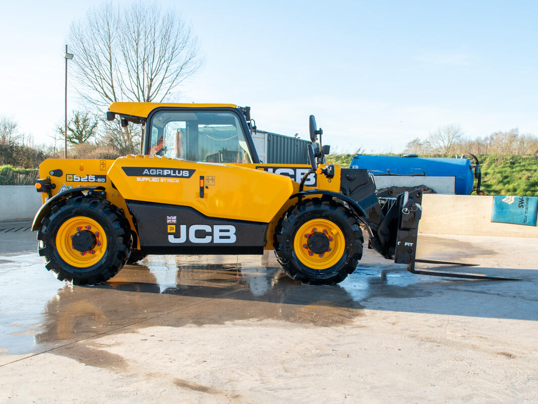 2023 525-60 Agri Plus Telehandler on a washbay