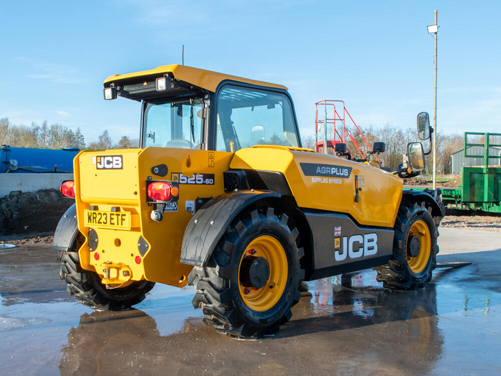 2023 525-60 Agri Plus Telehandler on a washbay