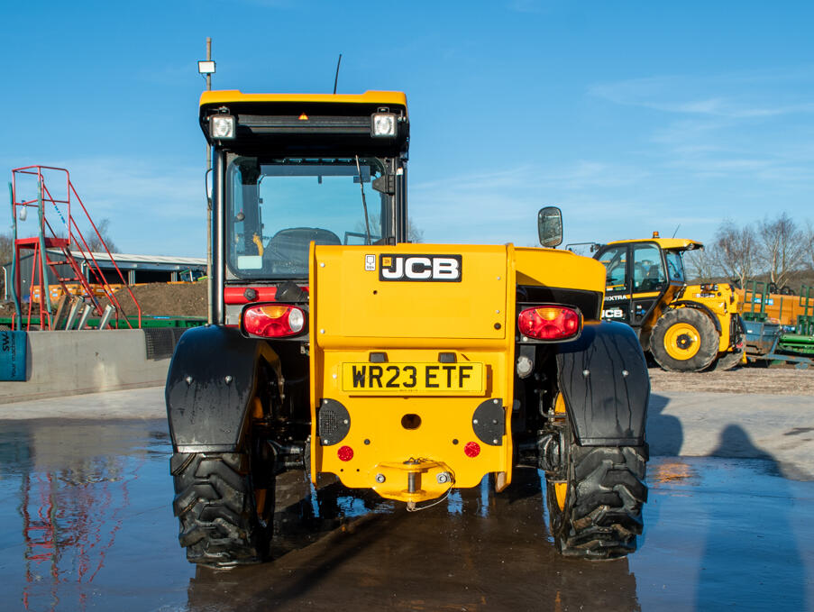 2023 525-60 Agri Plus Telehandler on a washbay
