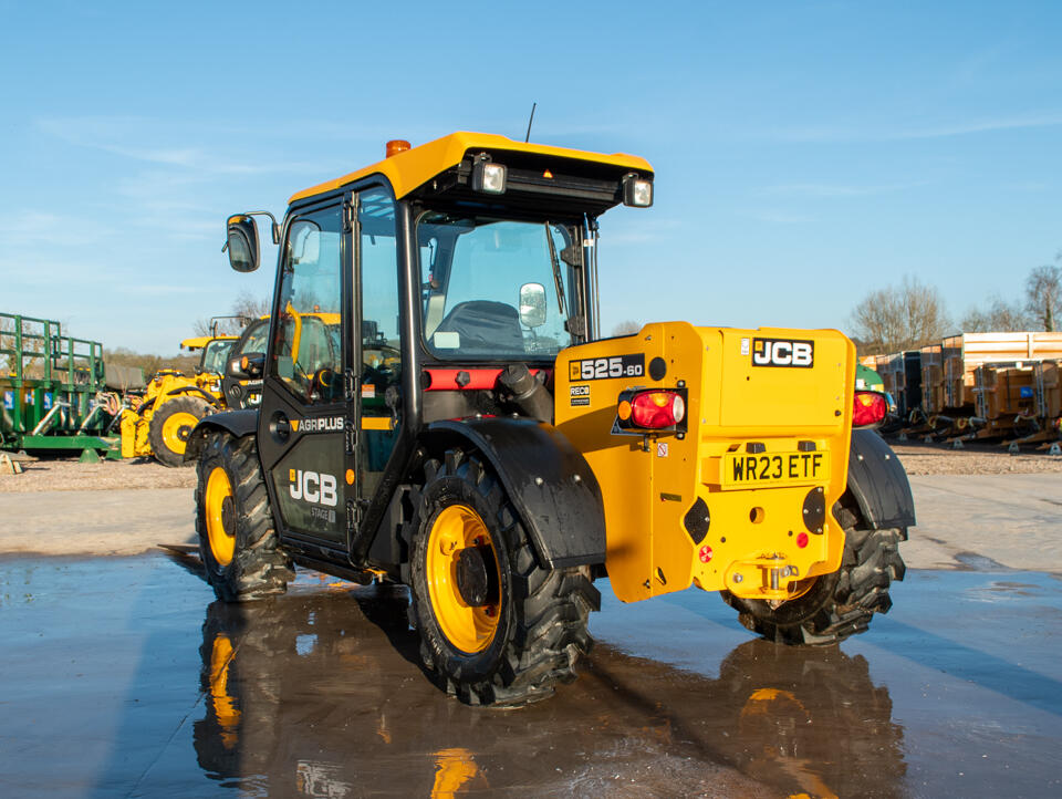 2023 525-60 Agri Plus Telehandler on a washbay