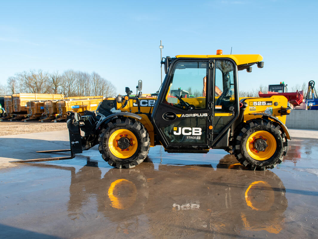 2023 525-60 Agri Plus Telehandler on a washbay