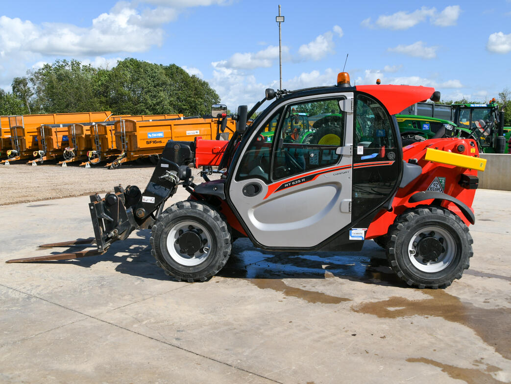 2023 Manitou MT625 Telehandler on a wash bay