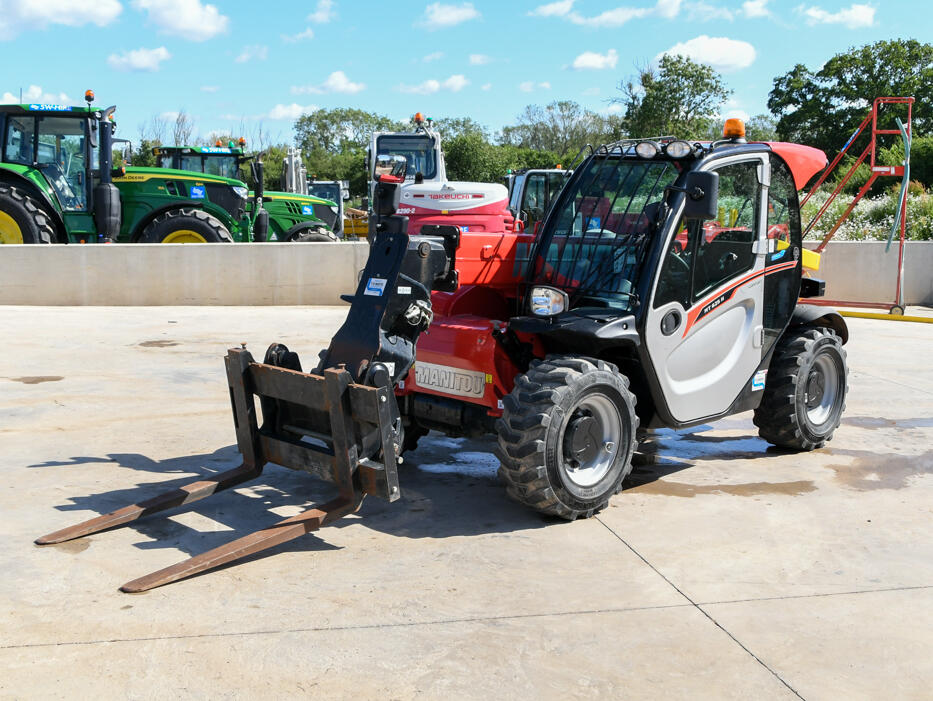 2023 Manitou MT625 Telehandler on a wash bay