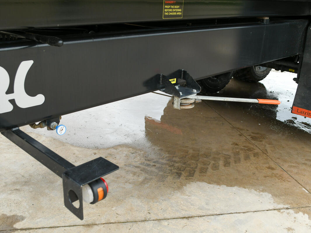 Richard Larrington 16t black harvester trailer with rollover sheet