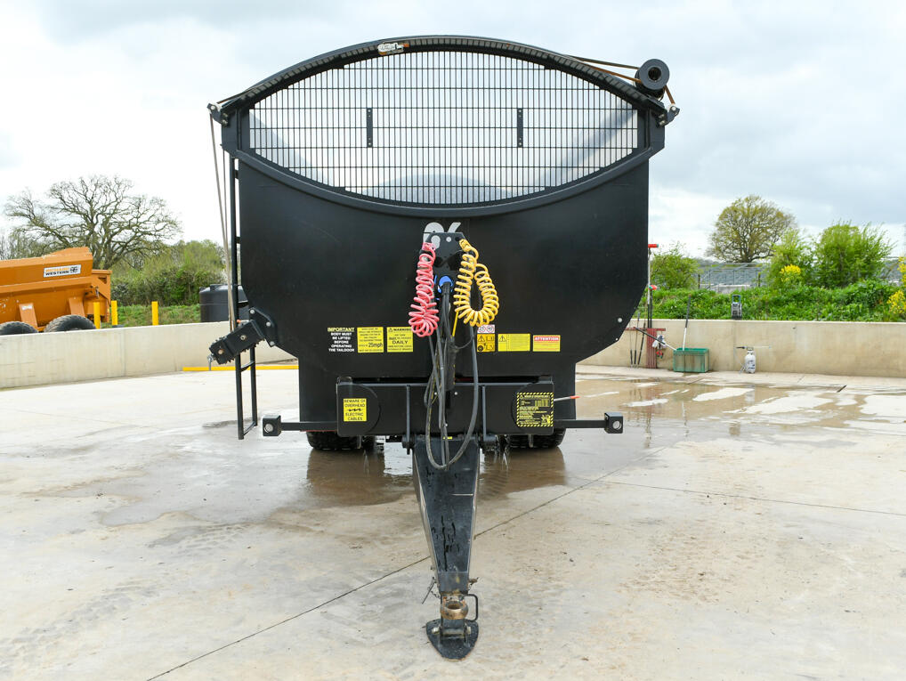 Richard Larrington 16t black harvester trailer with rollover sheet