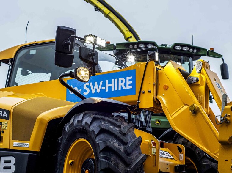 SW Hire JCB542-70 AgriXtra telehandler at the West Country Farming & Machinery Show 2023